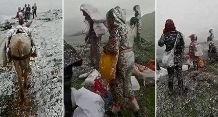 Mayıs ayında şoke eden görüntü: Bir anda böyle donup kaldılar