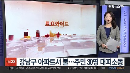 강남구 아파트서 불…주민 30명 대피소동