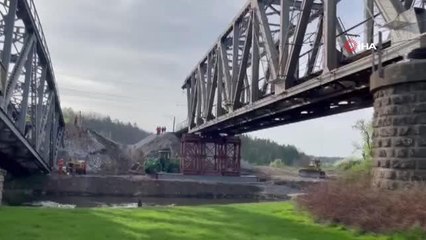 Irpin'de haftalar sonra ilk tren seferi