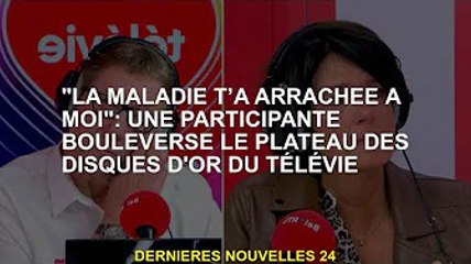 "La maladie t'a éloigné de moi": un participant bouleverse le plateau des disques d'or de la télévis