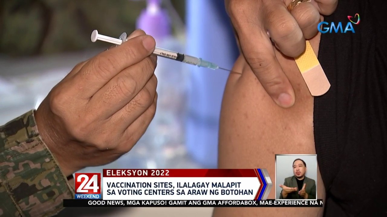 Vaccination sites, ilalagay malapit sa voting centers sa araw ng botohan | 24 Oras Weekend