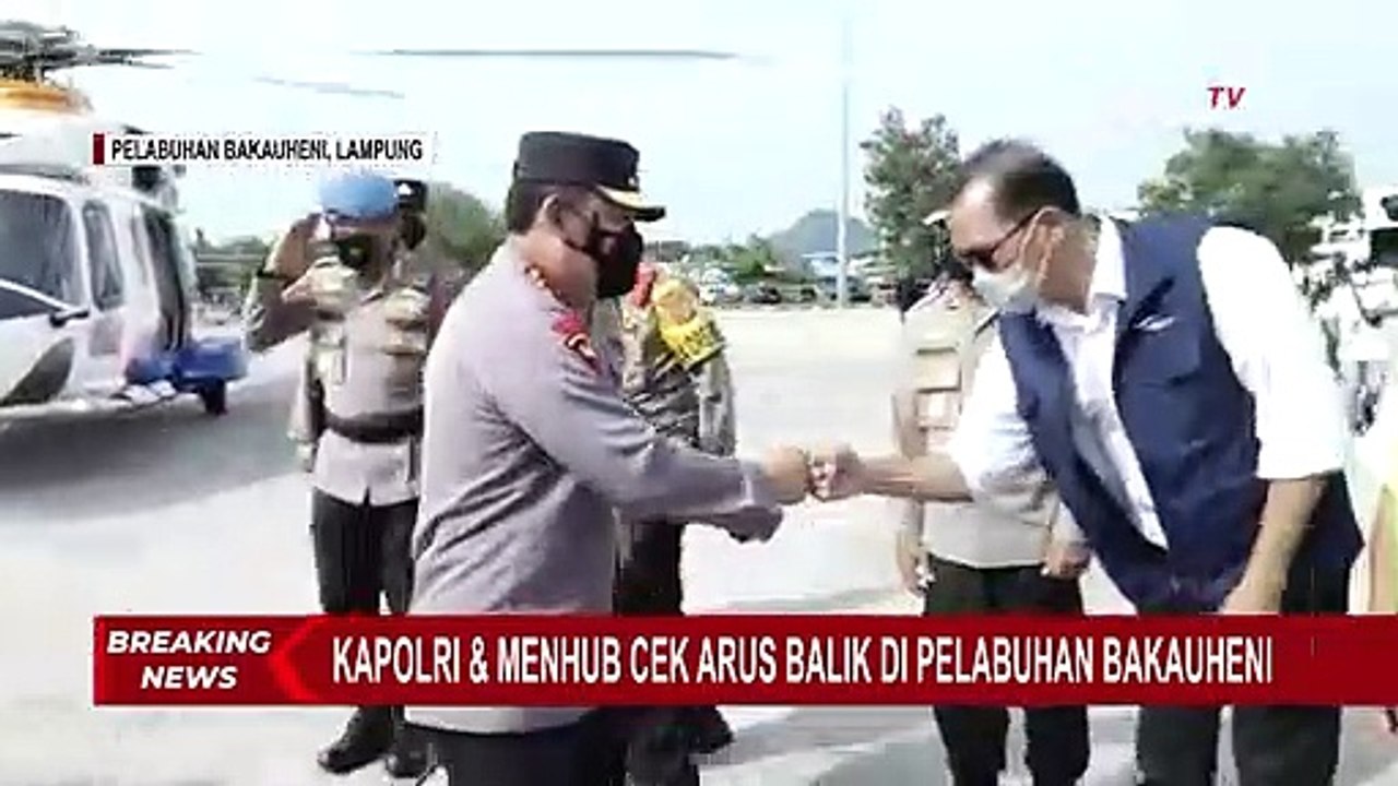 Kapolri Jenderal Listyo Sigit Prabowo & Menhub Budi Karya Sumadi Tinjau Pelabuhan Bakauheni Lampung
