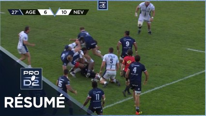 PRO D2 - Résumé SU Agen-USON Nevers: 25-22 - J29 - Saison 2021/2022
