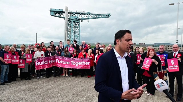 Scottish Labour leader Anas Sarwar speaks after his party make gains in local elections