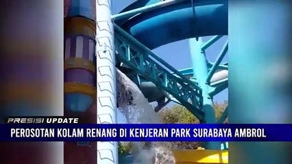 Perosotan Kolam Renang di Kenjeran Park Surabaya Ambrol, 16 Orang Mengalami Luka-luka