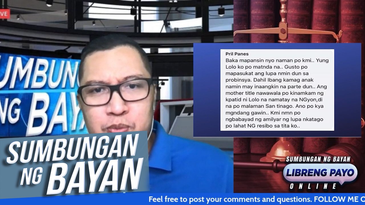 Titulo ng lupa na pagmamay-ari ng yumaong lolo, ipinagkait ng mga kapatid! | Sumbungan ng Bayan