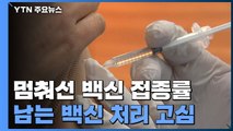 멈춰선 백신 접종률...정부, 남는 백신 처리로 고심 / YTN