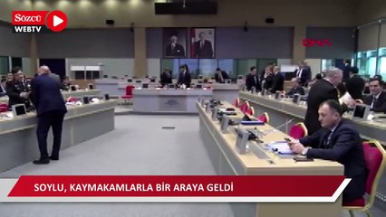 Descargar video: İçişleri Bakanı Süleyman Soylu Kaymakamlarla bir araya geldi