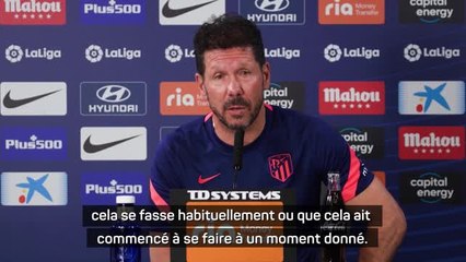 Atl. Madrid - Simeone revient sur la polémique de la garde d’honneur