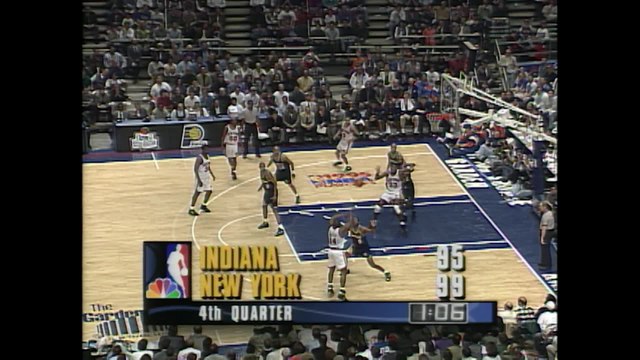 Historical Fantastic Finish: IND@NYK, Game 1, Eastern Conference Semifinals on 5/7/1995