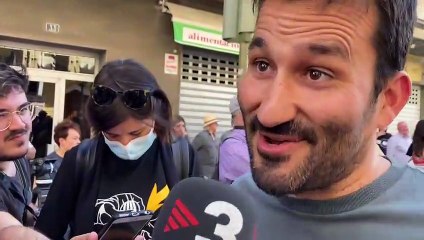 Vicent Marza, a la manifestació pel 25 d'Abril