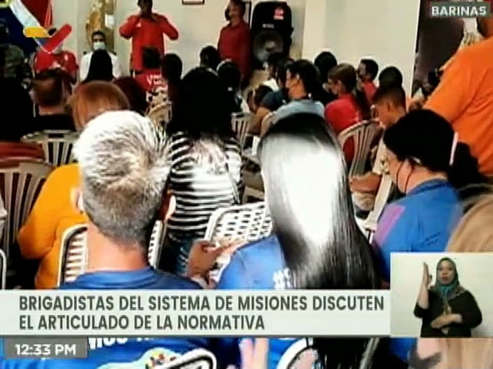 Brigada 256 del Bloque de la Patria activa en Barinas la difusión de la Ley de Grandes Misiones