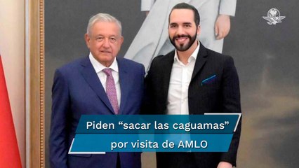Diputado de El Salvador pide “sacar las caguamas” tras visita de AMLO a Bukele