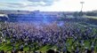 Bristol Rovers supporters celebrate promotion