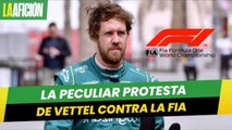 La peculiar protesta de Sebastian Vettel contra regulaciones sobre ropa interior de la FIA