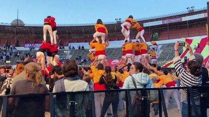 Muixeranga a la plaça de bous de Castelló