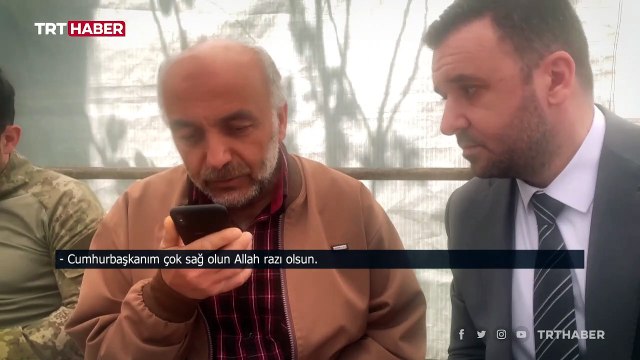 Cumhurbaşkanı Erdoğan Zeytin Dalı şehidinin babasıyla görüştü