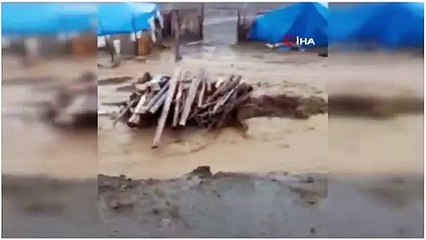 Siirt’te sel: 30 küçükbaş hayvan telef oldu