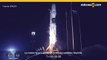 Lanzamiento de SpaceX desde el centro espacial Kennedy en Florida, un cohete Falcon-9