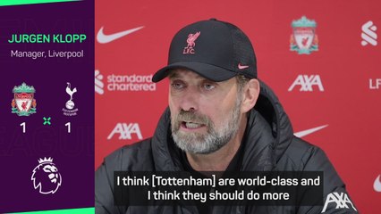 I don't like it! - Klopp blasts Spurs' defensive approach