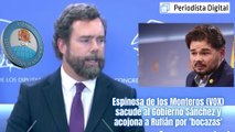 Espinosa de los Monteros (VOX) sacude al Gobierno Sánchez y acojona a Rufián por 'bocazas'