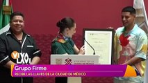 Grupo Firme recibe las llaves de la Ciudad de México