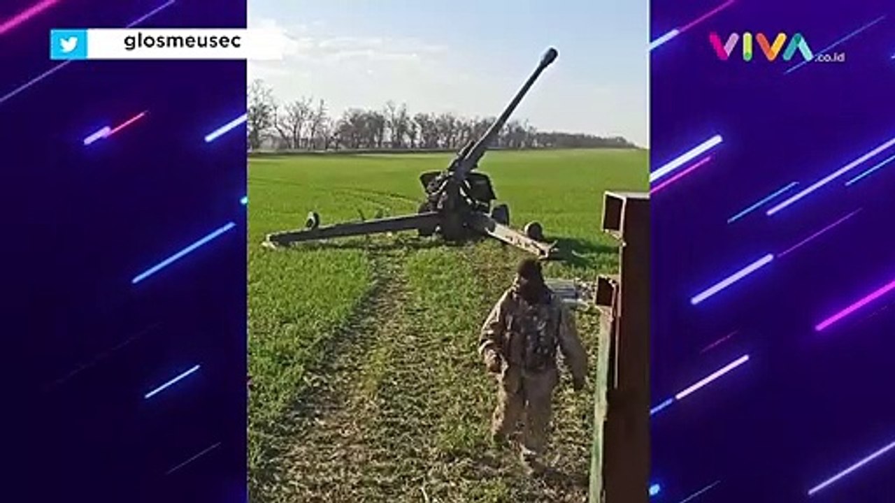 Ratusan Tentara Ukraina Dilatih Pakai Meriam Kiriman AS
