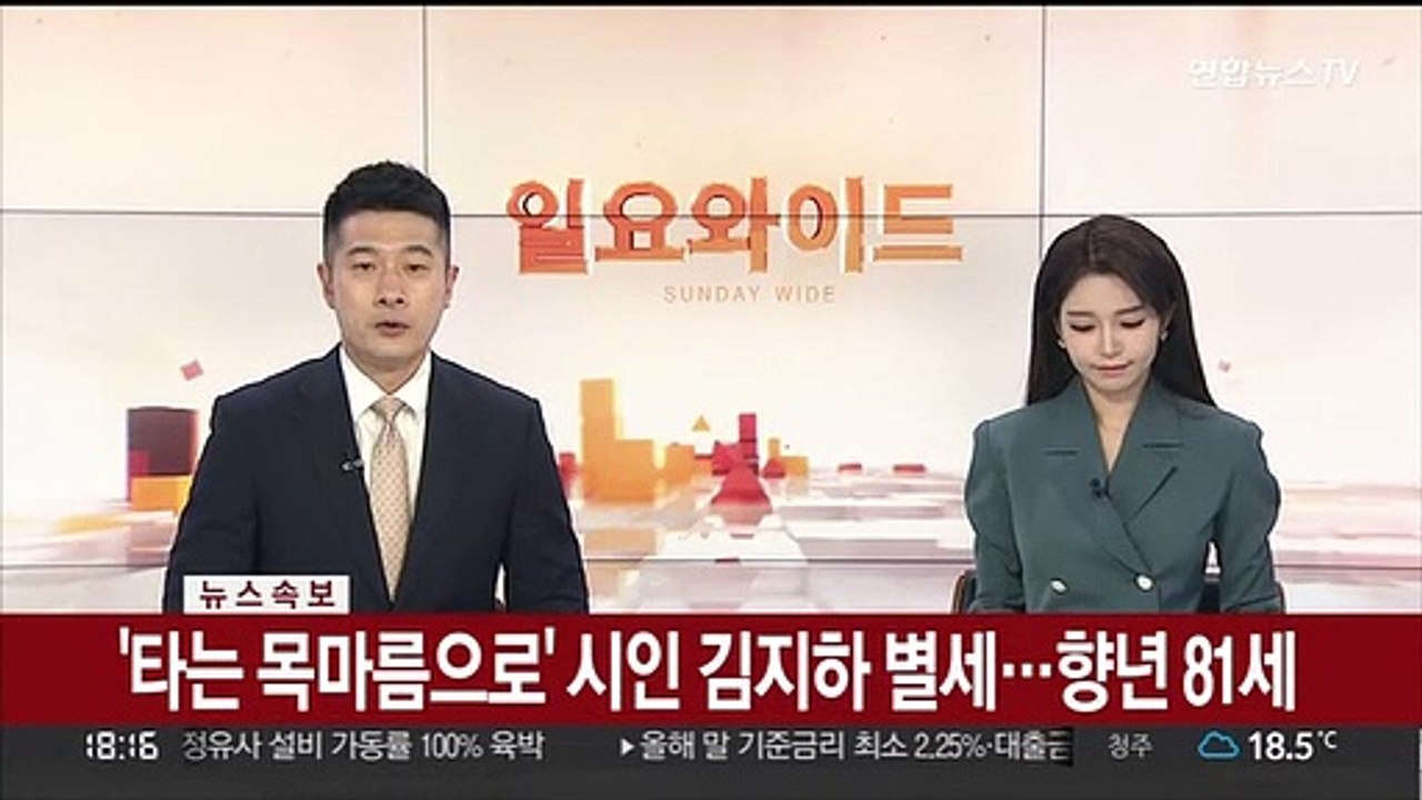[속보] '타는 목마름으로' 시인 김지하 별세…향년 81세