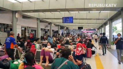 Arus Balik, Puluhan Ribu Penumpang Tiba di Stasiun Daop 1