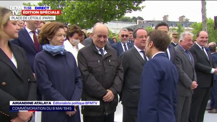 Commémorations du 8-Mai: Emmanuel Macron salue les personnalités conviées