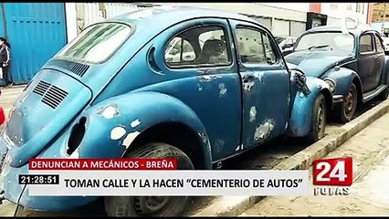 Breña: Vecinos denuncian que calles son usadas como depósitos de vehículos