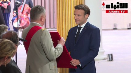 مراسم تنصيب بسيطة لماكرون