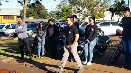 Grupo de motociclistas leva alimentos, amor e carinho para família do Bairro Brasmadeira