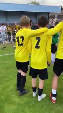 Célébration de la victoire 4-1 contre St Saule U14