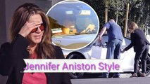 Jennifer Aniston looks sweet as she leaves the skin care salon in Beverly Hills