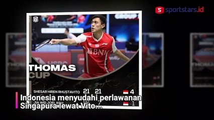 Libas Singapura 4-1, Tim Thomas Thailand Lawan Tangguh Indonesia Berikutnya