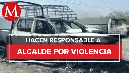 Una patrulla y un camión fueron quemados en Oaxaca tras enfrentamiento