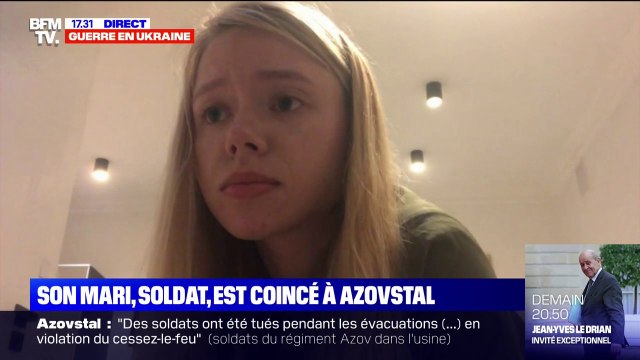 Azovstal: Ils ne vont pas capituler , affirme l'épouse d'un soldat du régiment Azov