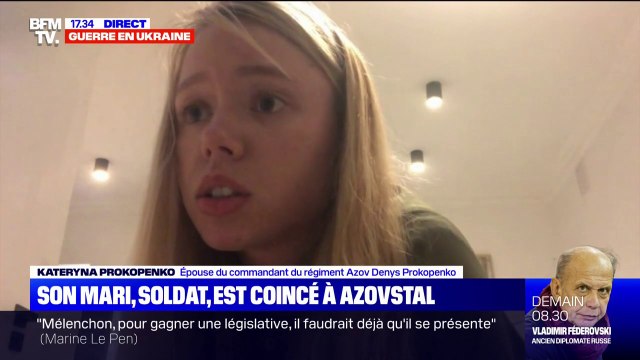 Azovstal: Nous appréhendons le pire des scénarios , s'inquiète l'épouse d'un soldat du régiment Azov