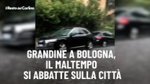 Grandine a Bologna, il maltempo si abbatte sulla città