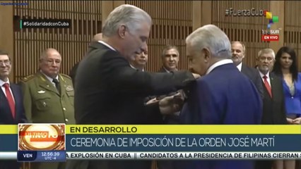 Download Video: Gobierno de Cuba confiere la Orden José Martí al presidente mexicano Andrés Manuel López Obrador