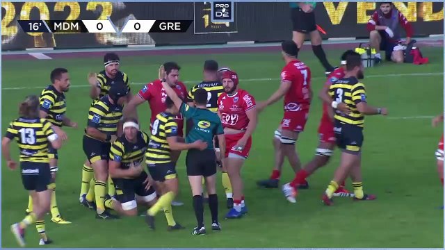 PRO D2 - Résumé Stade Montois-FC Grenoble Rugby: 22-12 - J29 - Saison 2021/2022