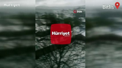 Ahlat’ta mayıs ayında kar yağdı
