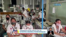 Pamamahagi ng mga official ballot sa Navotas, nagsimula pasado hatinggabi | Eleksyon 2022