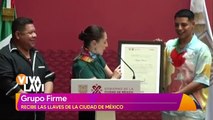 Grupo Firme recibe las llaves de la Ciudad de México