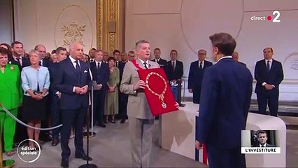 La cérémonie d'investiture hier sur France 2