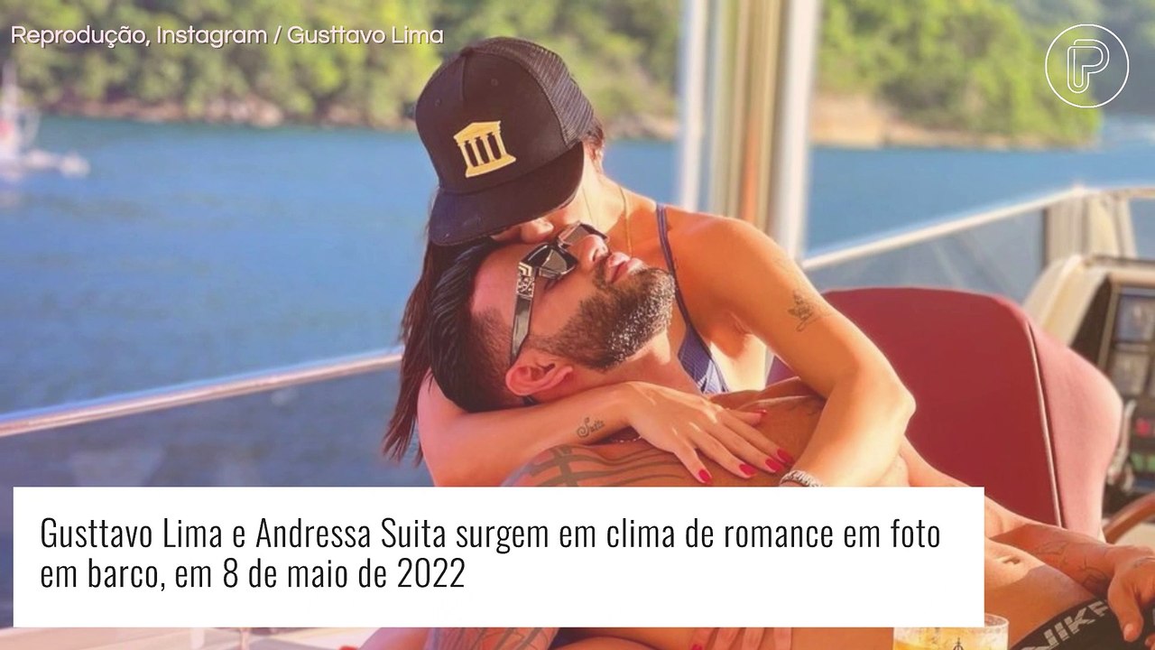 Gusttavo Lima posta fotos inéditas com Andressa Suita em homenagem de Dia das Mães. Veja!