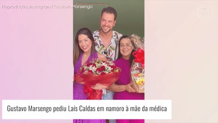 Gustavo, do 'BBB22', pede Laís em namoro com carta na presença da família da médica. Veja!
