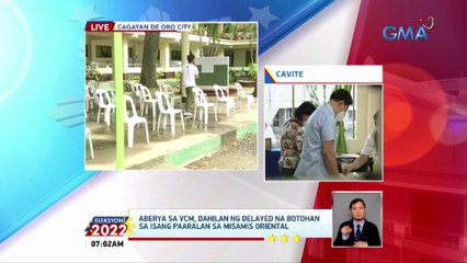 Aberya sa VCM, dahilan ng delayed na botohan sa isang paaralan sa Misamis Oriental | Eleksyon 2022