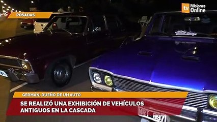 Se realizó una exhibición de vehículos antiguos en la Cascada